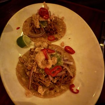 Cósmica signature dishes Pork Al Pastor TacosBeef BirriaEsquites